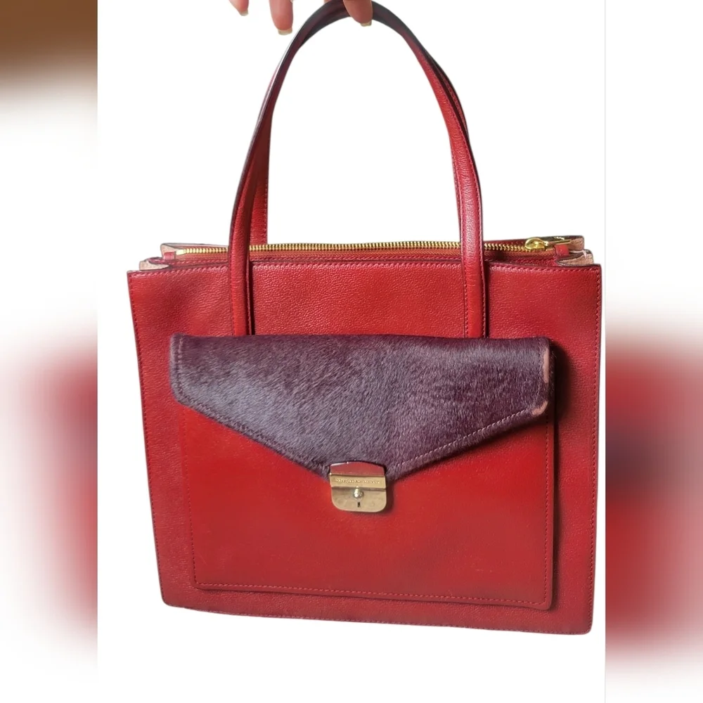 Kate Spade elegant burgundy and purple handbag